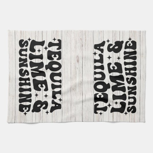 Tequila, Limoen en Sunshine Theedoek (Horizontaal)