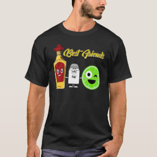 Tequila Limoen Salt Best Mexican Friend Drink in C T-shirt