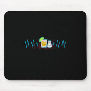Tequila Limoen Salt Heartbeat Funny Cinco De Mayo  Muismat