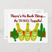 Tequila Lovers T-Shirts en Gifts Briefkaart (Voorkant / Achterkant)