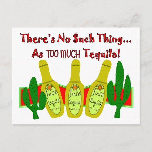 Tequila Lovers T-Shirts en Gifts Briefkaart (Voorkant)