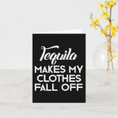 Tequila maakt mijn kleding Herfst uit Tequila lief Kaart (Gele Bloem)