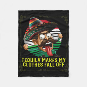 Tequila maakt mijn kleren Herfst van alcoholische  Fleece Deken