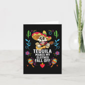 Tequila maakt mijn kleren Herfst van alcoholische  Kaart (Voorkant)