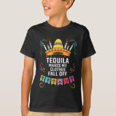 Tequila maakt mijn kleren Herfst van alcoholische  T-shirt (Voorkant)