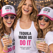 Tequila Made Us Do It | Bride Squad Drinking Tanktop