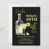 Tequila Margarita Milestone Man jarig Kaart (Voorkant)