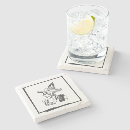 Tequila Marmeren Onderzetter (Zijkant)