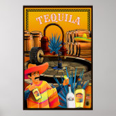 Tequila - Mexicaans Blauw Agava Poster (Voorkant)