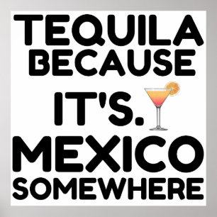 TEQUILA MEXICO IETS WAAR POSTER
