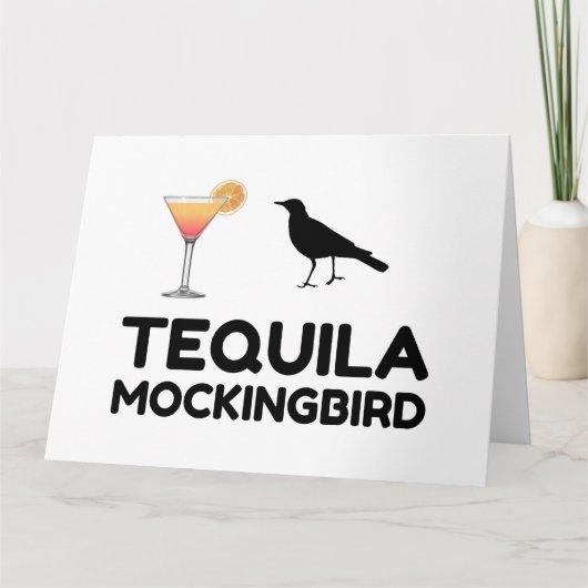 TEQUILA MOCKINGBIRD BEDANKKAART (Voorkant)