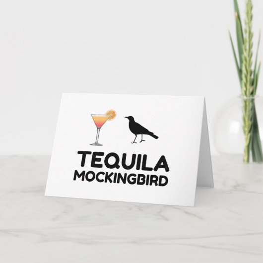 TEQUILA MOCKINGBIRD FEESTDAGEN KAART (Voorkant)