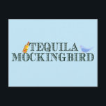 Tequila Mockingbird Funny Book Lover Pun Blue Briefkaart<br><div class="desc">Grappig woordspeel briefkaart in blauw voor een literair persoon in je leven die van boekpuntjes houdt. Een schattig spel op woorden voor een schrijver, schrijver of boekworm die graag beroemde romans en drink likeur leest. Een Engelse literatuurprofessor die bekend staat om zijn drink en humor zal van deze grap genieten....</div>