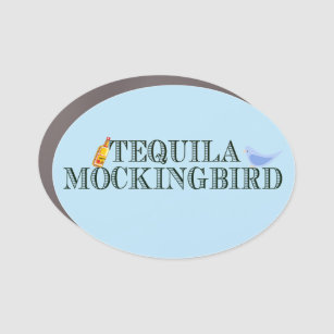 Tequila Mockingbird Funny Literary Pun Word Play Automagneet