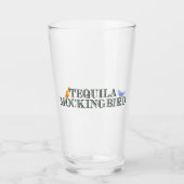 Tequila Mockingbird Funny Literary Pun Word Play Glas (Voorkant)