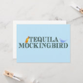Tequila Mockingbird Grappig boek Pun Verjaardag Kaart (Voorkant / Achterkant in situ)