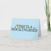 Tequila Mockingbird Grappige Literaire Woordspelin Kaart (Voorkant)