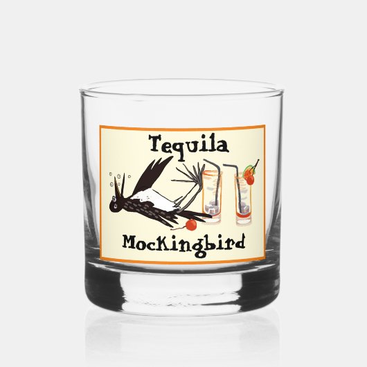 Tequila Mockingbird literaire grap Whisky Glas (Voorkant)
