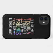 Tequila Oprechte Vrienden Gaan Hoe Dan Ook Grappig Case-Mate iPhone Case (Achterkant (horizontaal))