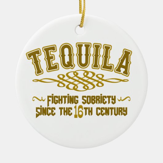 TEQUILA-ornament Keramisch Ornament (Voorkant)