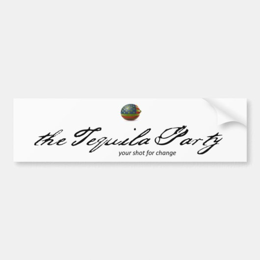 Tequila Party Bumpersticker (Voorkant)