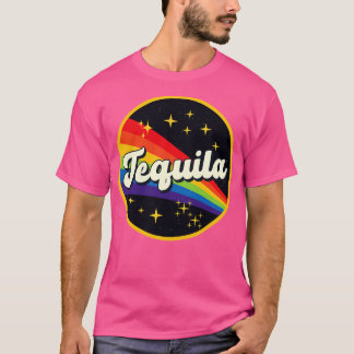 Tequila regenboog in ruimte  stijl t-shirt