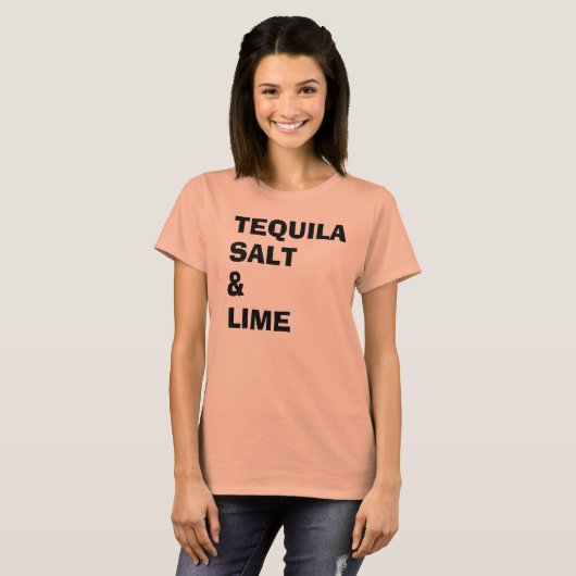 Tequila Salt & Limoen T-shirt (Voorkant volledig)