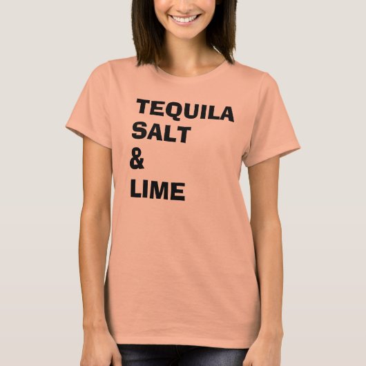 Tequila Salt & Limoen T-shirt (Voorkant)