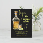 Tequila schoot verjaardag Milestone Man Kaart (Staand voorkant)