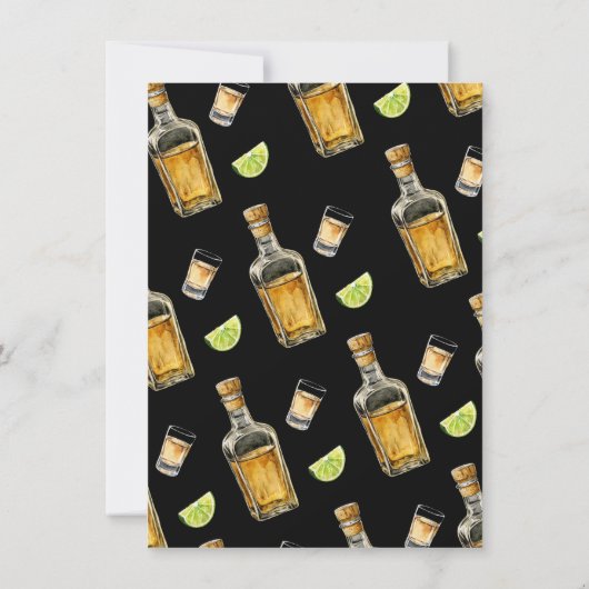 Tequila schoot verjaardag Milestone Man Kaart (Achterkant)