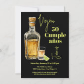 Tequila schoot verjaardag Milestone Man Kaart (Voorkant)