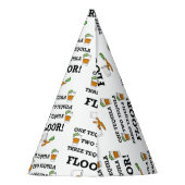 Tequila Shot Glass met Limoen Wedge Cocktail Feesthoedjes (Achterkant)