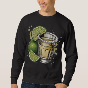Tequila Shot met Zoutrand en Limoen Illustratie Trui