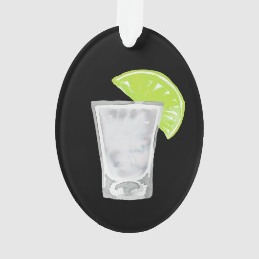 Tequila Shot Personalized Ornament (achterkant)