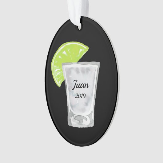Tequila Shot Personalized Ornament (voorkant)