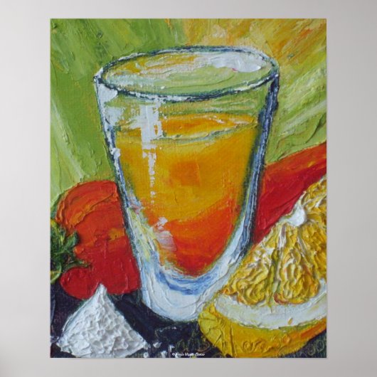 Tequila Shot & Red Chili Pepper Fine Art-Posters Poster (Voorkant)