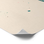 Tequila Shots Retro Bar Art Roze Mexicaans Poster (Hoek)