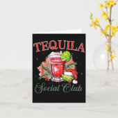 Tequila Social Club Tequila Tail Club Drinken Kers Kaart (Gele Bloem)