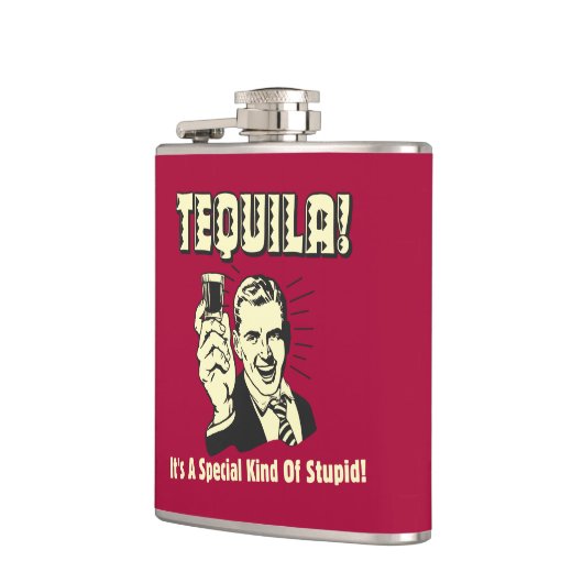 Tequila: Speciaal soort stuiter Heupfles (Links)