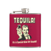 Tequila: Speciaal soort stuiter Heupfles (Voorkant)