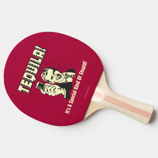 Tequila: Speciaal soort stuiter Tafeltennisbatje (Zijkant)