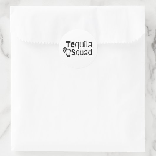 Tequila Squad Circle Sticker (Tas)