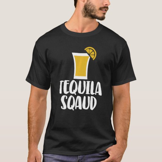 Tequila Squad Vrouwen Liefde Drink Cocktail T-shirt (Voorkant)