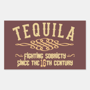 TEQUILA-stickers Rechthoekige Sticker