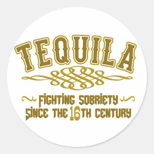 TEQUILA-stickers Ronde Sticker (Voorkant)