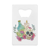 Tequila Sugar Skull Creditkaart Flessenopener (Achterkant)