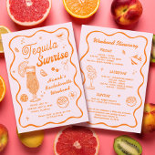 Tequila Sunrise Bachelorette uitnodiging