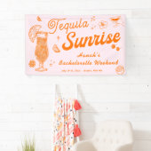 Tequila Sunrise Bachelorette Welkom Spandoek (Insitu)