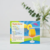 Tequila Sunrise Briefkaart (Staand voorkant)