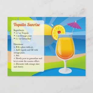 Tequila Sunrise Briefkaart